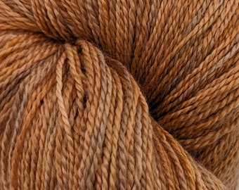 Pumpkin Pie Spice Seaside Lace Yarn - Merino Seacell Silk - 100 grams - 880 yards