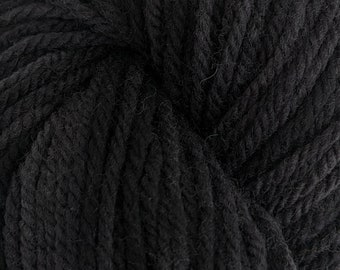 Raven Storm American Targhee Woolly Worsted - 2oz (56 grams) - with Free Hat Pattern