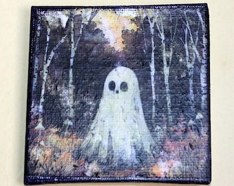 Ghost Canvas Magnet
