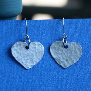 Hammered Heart Earrings image 4