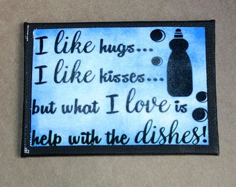 I Like Hugs and I Like Kisses Canvas Magnet