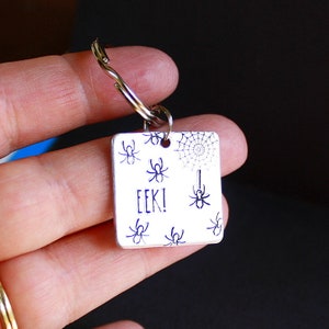 Eek Key Ring Hand Stamped Jewelry - Etsy