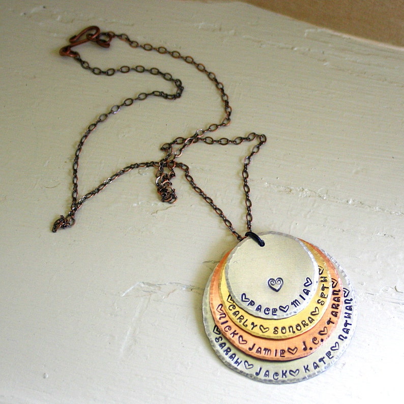 Personalised necklace grandchildren Clearance