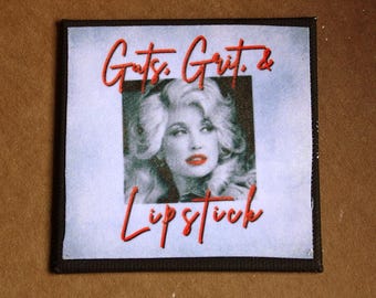 Guts, Grit, and Lipstick Canvas Magnet