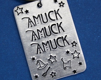 Amuck Amuck Amuck Key Ring - Hand Stamped Accessories