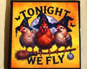 Tonight We Fly Canvas Magnet