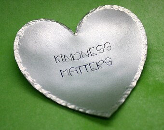 Kindness Matters - Ring Dish - Hand Stamped - Trinket Dish