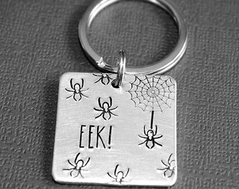 Eek Key Ring - Hand Stamped Jewelry