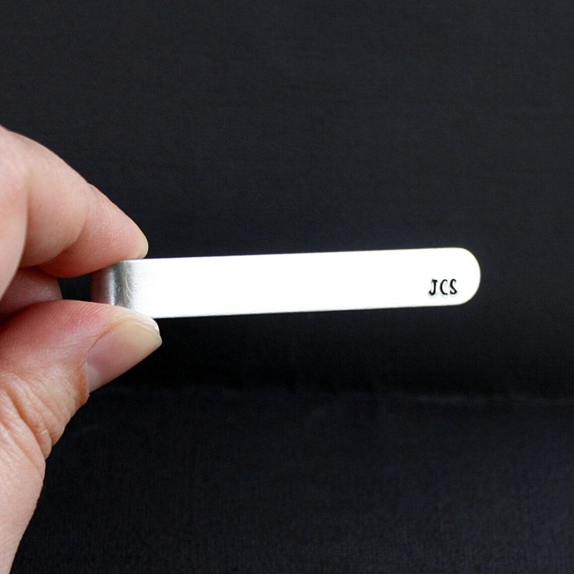 personalized tie clip hidden message