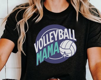 Volleyball Mom Shirt Volleyball Shirt Gift For Volley Ball Mom T-shirt Volley Ball Mama T Shirt Gift For Sports Mom Retro Volley Tee Cute