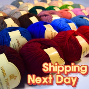 Buy One Get One Free! 40 Color Alpaca yarn,Knitting wool,Knitting wool, Natural fiber yarn,Sport weight yarn,Alpaca fiber,Drops Alpaca