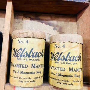 Vintage Welsbach Inverted Mantle Carton Box