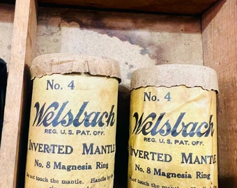 Vintage Welsbach Inverted Mantle Carton Box