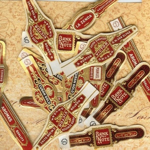Lot of 20 Vintage Cigar Bands