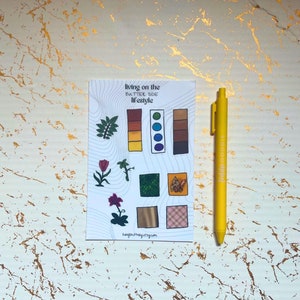 Feuille d'autocollants Creative Vision Board - Vivre avec un style de vie avantageux | Stickers tendance mood board et scrapbooking | Stickers Papeterie