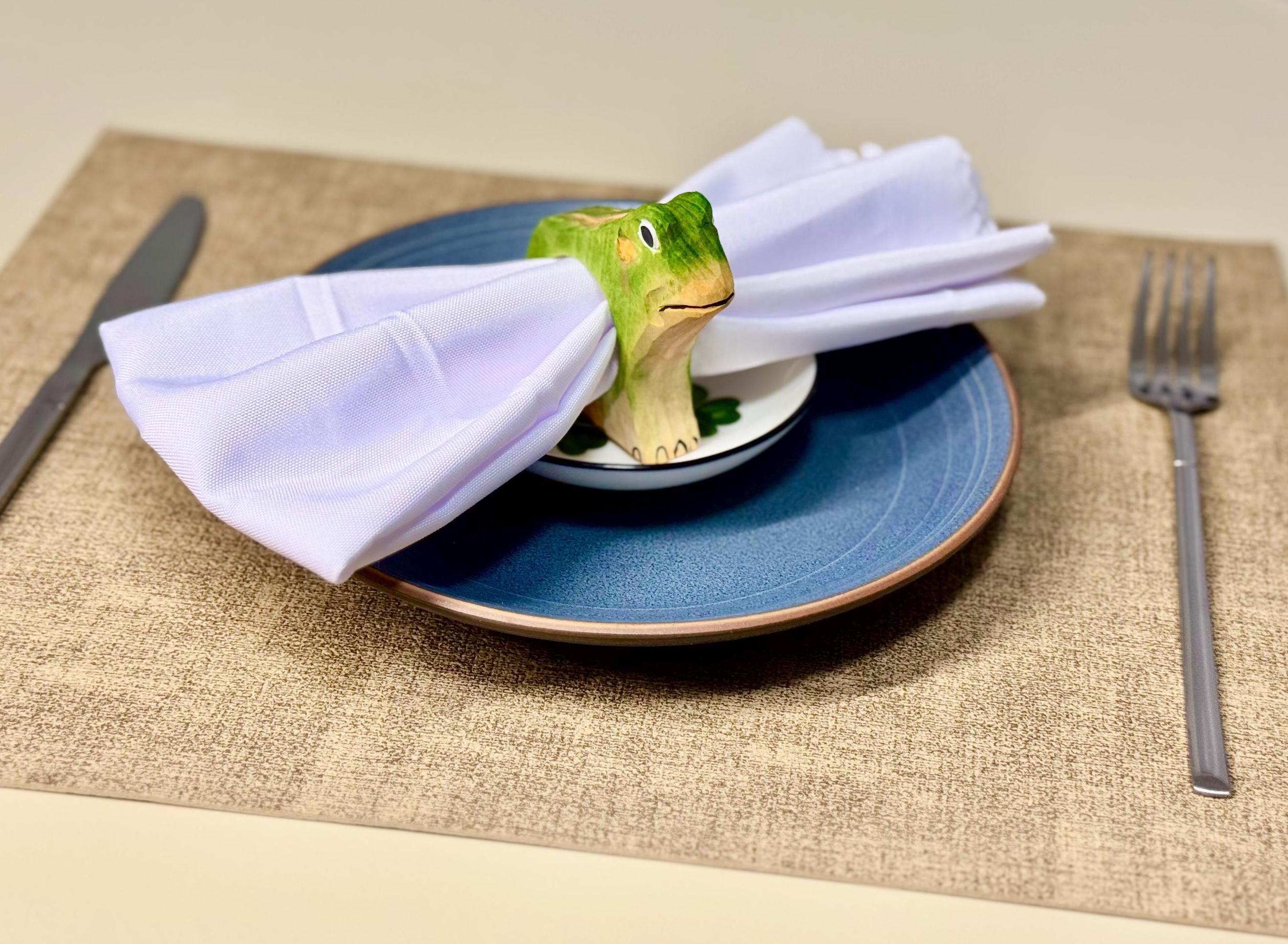 Hand-carved Wooden Frog Napkin Ring: Rustic Table Decor Christmas ...