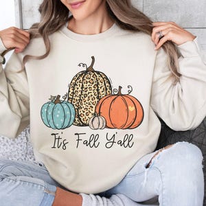 It&#39;s Fall Y&#39;all Tee, Fall Sweatshirt, Cute Fall Theme Shirt, Autumn Shirt, Happy Fall Shirt, Love Fall Shirt, Fall Hoodies