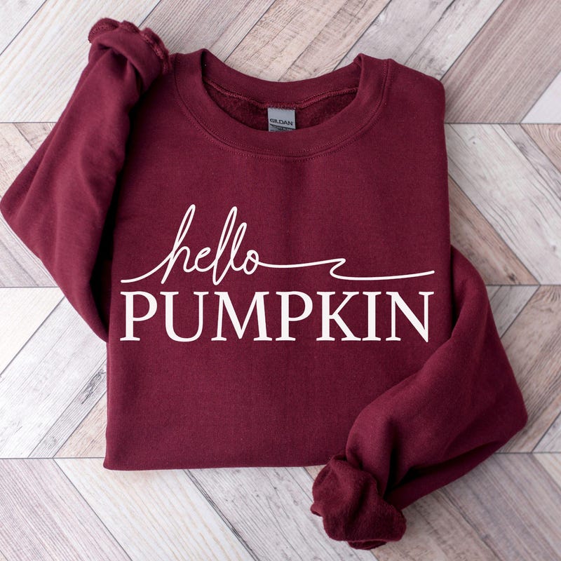 Full Size HELLO PUMPKIN Dropped Shoulder Sweater