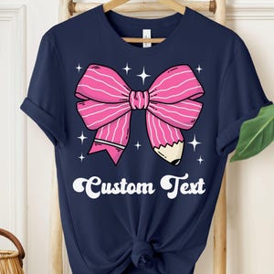 Custom Teacher Tshirt, Teacher Team Shirts, Personalized School Tee, Back to School Gift, Customized Name Teacher Tee