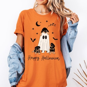 Ghost Halloween T-shirt, Halloween Sweatshirt, Dog Lover Tee