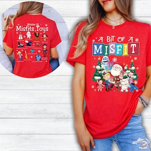 Misfit Toys Christmas Shirt, A Bit Of A Misfit Shirt, Rudolphs The Red Nosed Reindeer Shirt, Christmas Shirt, Christmas Gifts