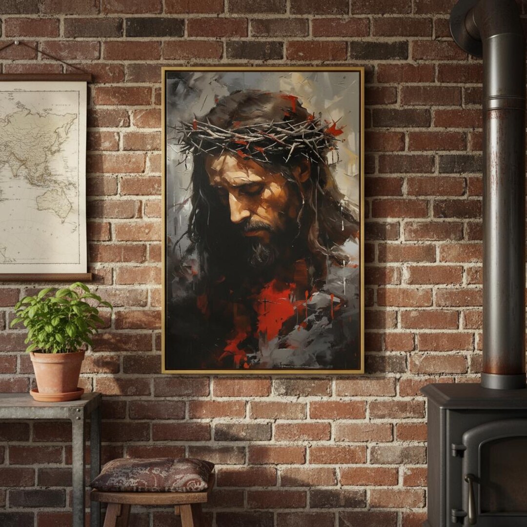Jesus Christ Canvas Print | Serene Religious Home Decor - Etsy