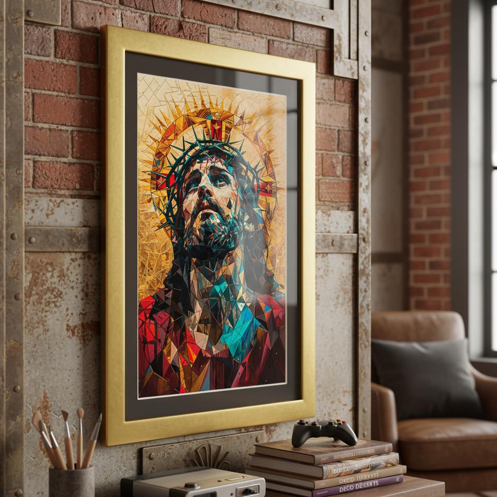 Byzantine Mosaic Jesus Christ Canvas Print | Religious Wall Art - Etsy