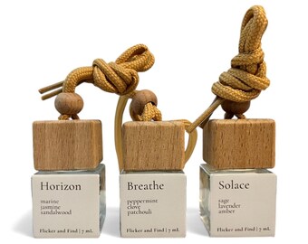 Minimalist Car Diffuser: Non-Toxic Hanging Air Freshener, Long Lasting Scent