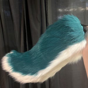 Fursuit Tail | Teal Wolf Tail!
