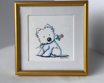 Choice of Framed Original Art Dog Art