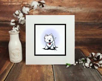 CHOICE of KiniArt Westie Terrier Dog Art PRINT Reproduction