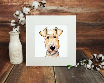 KiniArt Terrier Dog Breed Art PRINT