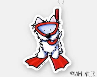 Cute Westie Dog Sticker