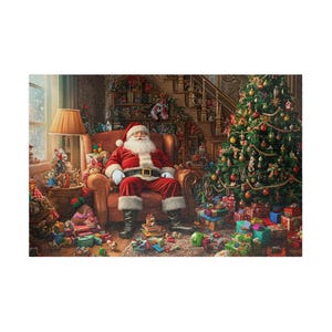 Christmas Puzzle (110, 252, 520, 1014-piece) Santa Claus Puzzle, Christmas Gift,  Unique Puzzle, Adult Puzzle, Family Fun