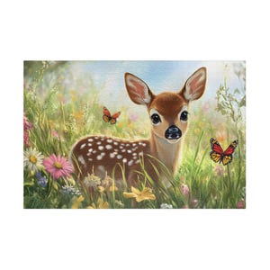Baby Deer Puzzle (110, 252, 520, 1014-piece) Animal Lover Puzzle, Unique Puzzle, Family Fun Activities