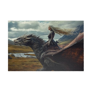 Dragon Queen Fantasy Jigsaw Puzzle, 110, 252, 520 ,1014 -piece, Dragon Lover,  Fantasy Puzzle, Unique Puzzle, Adult Puzzle