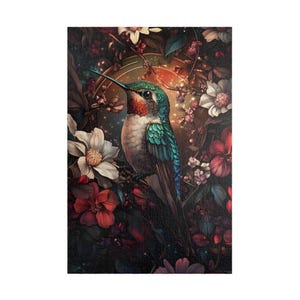 Beautiful Hummingbird Puzzle (110, 252, 520, 1014-piece) Bird Lover, Unique Puzzle, Adult Puzzle, Family Fun