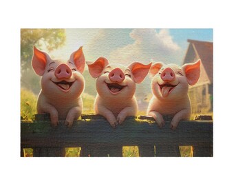 Cochons Amoureux En Bois - Jouet GOKI, Neuf, Référence 15229