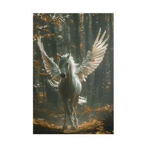 White Pegasus Puzzle (110, 252, 520, 1014-piece) Horse Lover,  Mythical Creatures , Unique Puzzle, Adult Puzzle, Family Fun