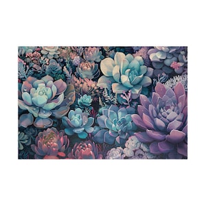 Succulent Plant Jigsaw Puzzle: Botanical Art, Family Fun