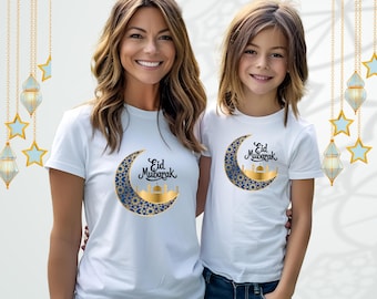 Eid Mubarak T-Shirt: Islamic Family Celebration Tee