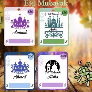 Eid Mubarak Cash Holder, Eidi Bank Cash Card. Eid Mubarak Cash Envelope Cards, Eid Gift For Kids, Eid 2025 Gift Card, Eid Mubarak Cash Card