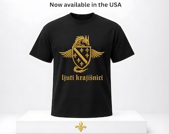 Ljuti Krajišnici Shirt or Sweatshirt, Bosnia Fanatics 2026 Soccer Graphic Shirt, Bosnia Dragon Crest Apparel