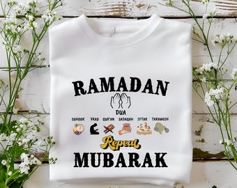 Ramadan Mubarak Shirt: Unisex Islamic Gift, Suhoor Iftar Tee