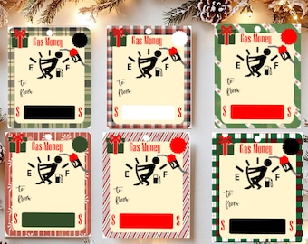 Handgemaakte kaarthouder voor gasgeld: tienercadeau, kousvuller