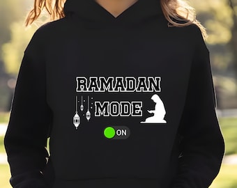 Ramadan Mode On Shirt: Muslim Ramadan Gift, Handmade Design
