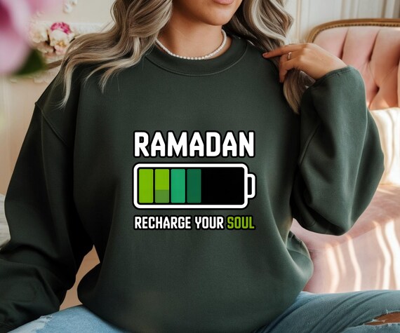 Ramadan Recharge Your Soul Shirt, Islamic Ramadan Shirt, Muslim Graphic Tee, Unisex DTF Ramadan Shirt, Spiritual Ramadan Apparel