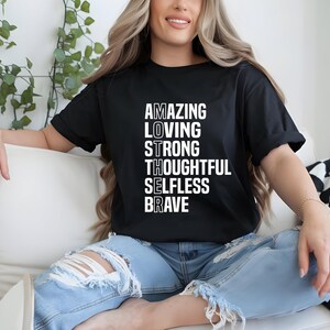 Amazing Mom Shirt, Mom Acronym Tee, Empowering Mama Shirt, Handmade Mother’s Day Gift, Mother&#39;s Day Gift, Mom&#39;s Birthday Gift, Mom T-Shirt