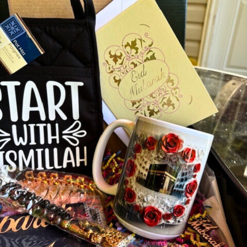 Eid Gift Box for Herislamicinspired Mug Set and Surprises Eid Mubarak