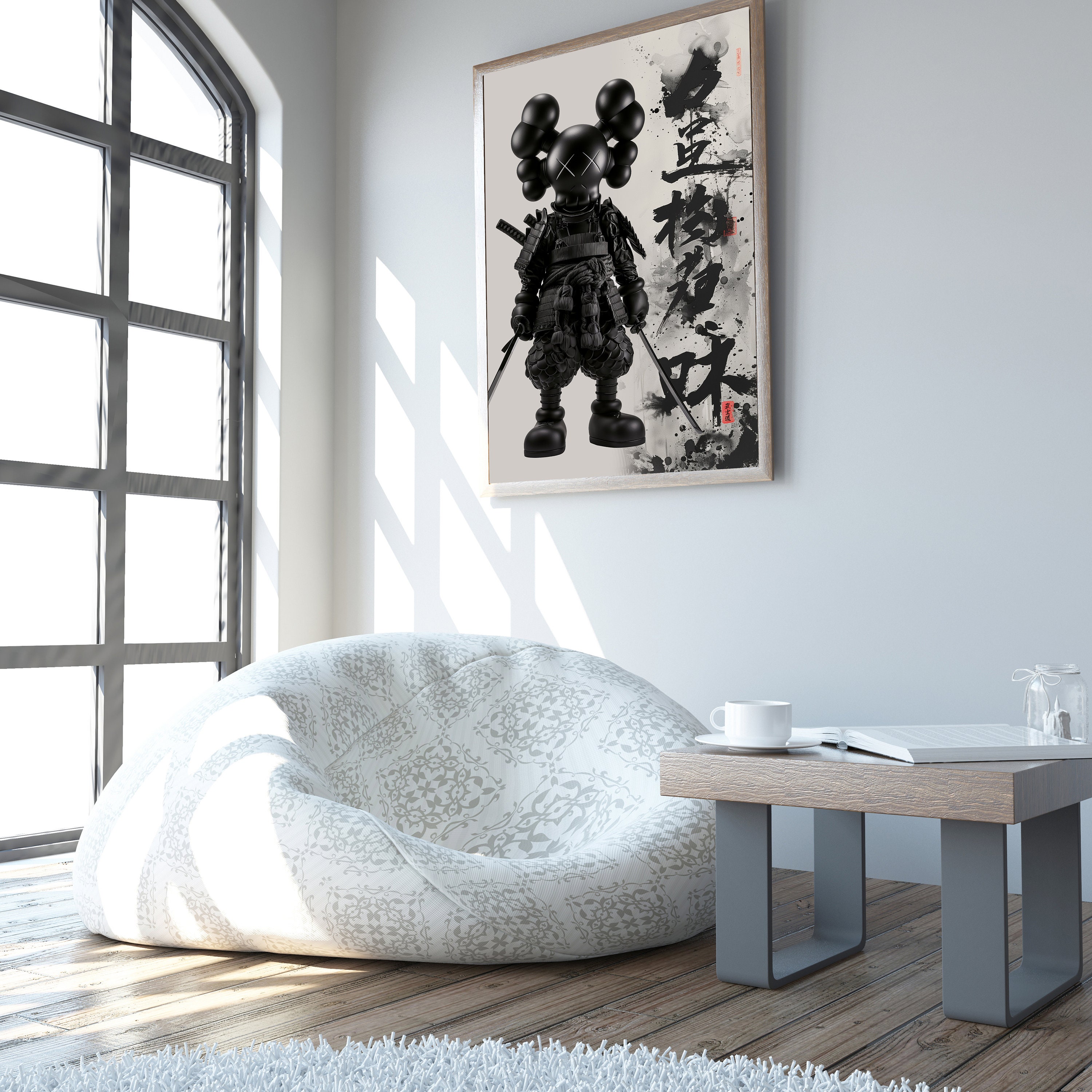 Kaws Print Hypebeast Kaws, Rare Edition, Playing Samurai Kaws Print Hypebeast Kaws, Rare Edition, Playing Samurai